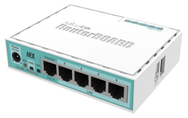 MikroTik RB750Gr3 heX 5xGigabit, Dual Core 880MHz CPU, 256MB RAM, USB, microSD, RouterOS L4 MT023
