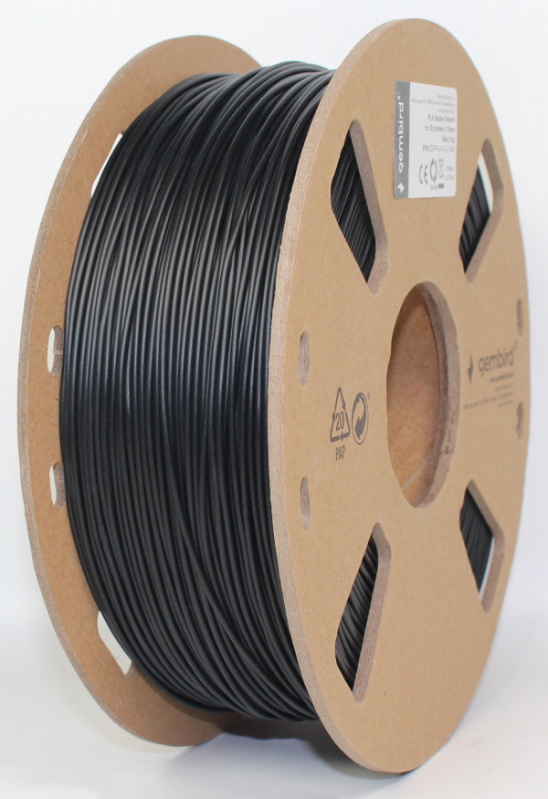 3DP-PLA-FL-01-BK * PLA FLEXIBILNI Filament za 3D stampac 1.75mm, kotur 1KG BLACK (1750)