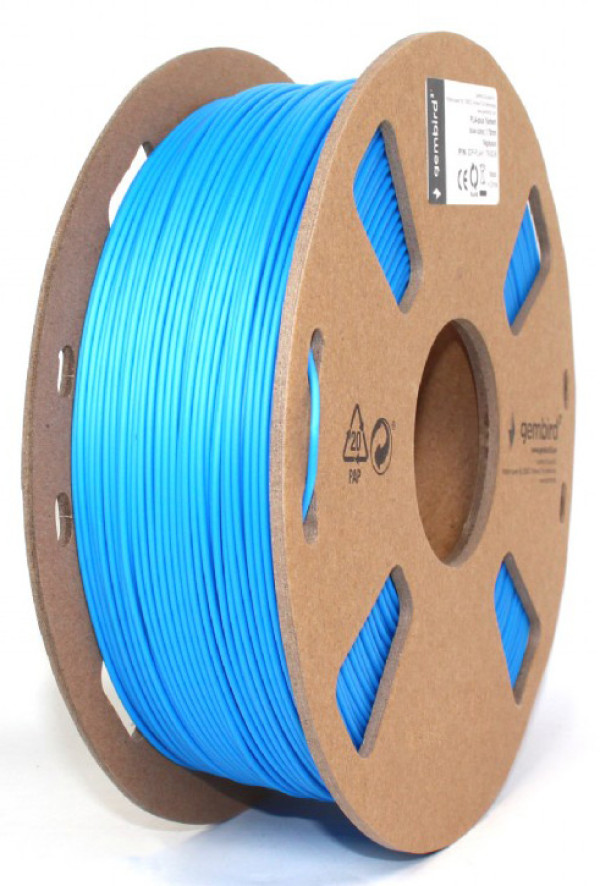 3DP-PLA+1.75-02-B PLA-PLUS Filament za 3D stampac 1,75mm kotur 1KG Blue (jaci od standardnog PLA)