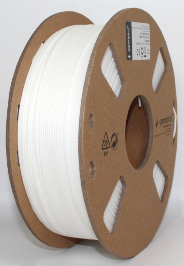 3DP-PLA+1.75-02-W PLA-PLUS Filament za 3D stampac 1,75mm kotur 1KG White (jaci od standardnog PLA)