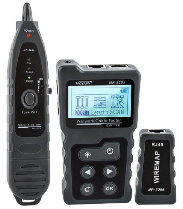 Tester Kablovski LAN POE Noyafa NF-8209 Digital, Analog, i PoE LAN TESTER I TRAGAC KABLOVA