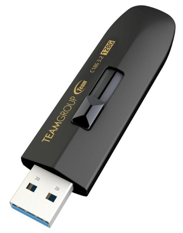 TeamGroup 128GB C186 USB Flash memorija 3.2 BLACK TC1863128GB01
