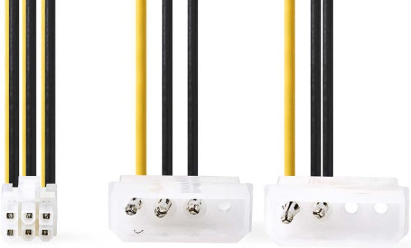 CCGP74210VA015 2xMolex muski na PCI Express zenski 0.20m (za napajanje PCI Express kartica)