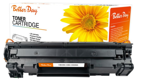 Toner BetterDay CB435A/436A/CE285A / CRG-725zam. kaseta za HP + LBP3010/6030 Canon 2k