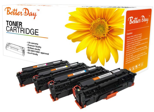 Toner BetterDay CC531A, CE411A, CF381A (304A, 305A, 312A) zam. kaseta za HP Cyan 2.8k