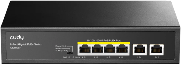 Cudy GS1006P 6-Port Gigabit PoE+ Switch