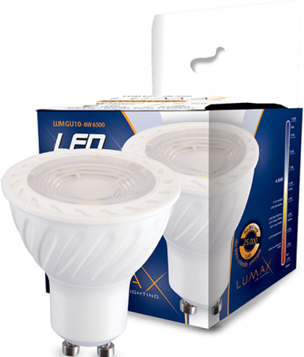 Lumax LED sijalica GU10 8W, 6500K