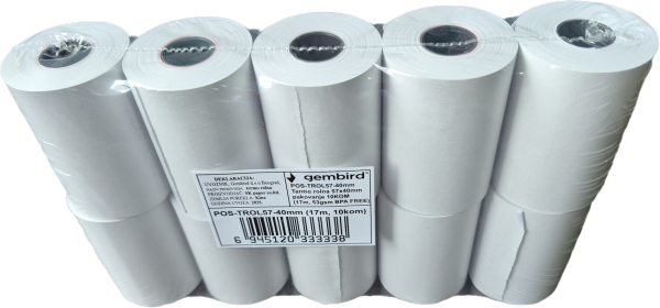 POS-TROL57-40mm Termo rolna 57x40mm, 10KOM,  (17m, 53gsm BPA FREE)
