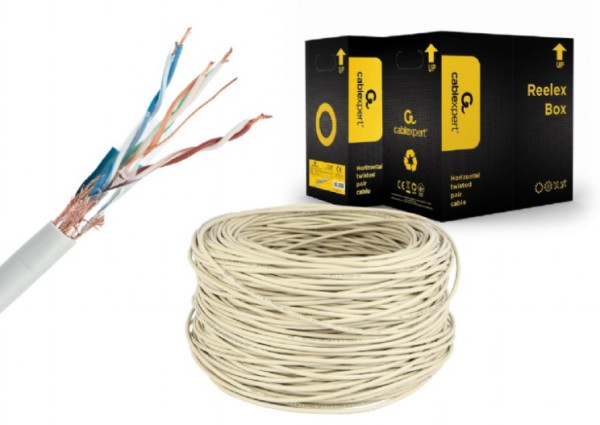 SPC-5004E Gembird SFTP cat.5E Indoor licnasti CU 305m Grey