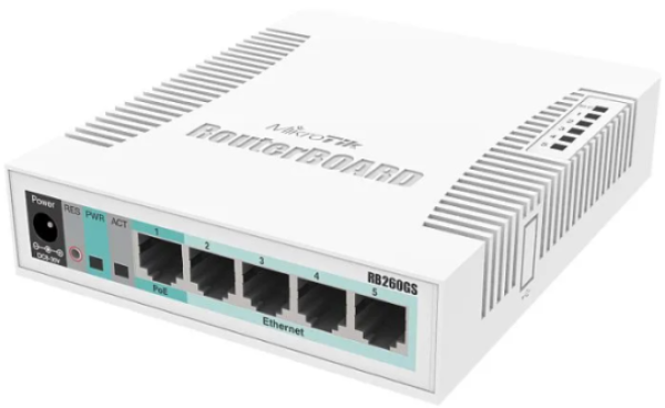 MikroTik CSS106-5G-1S, Switch, 5x RJ45 1000Mb/s, 1x SFP MT122