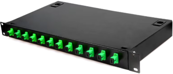 Optièki patch panel ExeLink sa 12 konektora SC/APC za rek orman