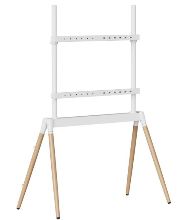 TVS-86F-01-W Gembird Podno postolje za TV, 55-86inc, belo/drvo