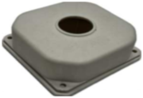 PVC dozna za kamere sa poklopcem (siva mat), 100x100x35