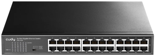 Cudy GS1024 24-Port 10/100/1000M Switch,24 x Gbit  RJ45 port, rackmount (alt. PFS3024-24)