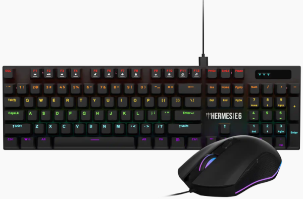 Tastatura mehanicka + miš Gamdias Hermes E6
