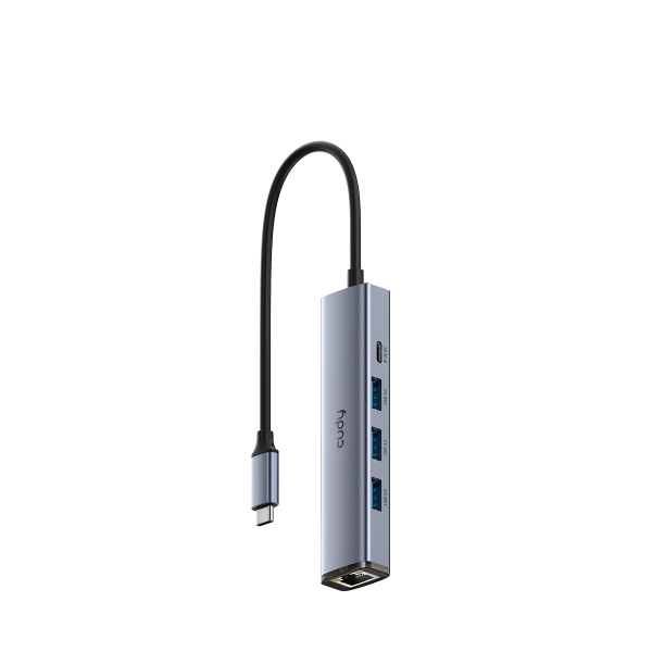 Cudy UH605 TYPE-C  HUB with three USB-A ports and Gigabit network adapter