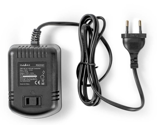 POCO101 Konvertor snage, 230V AC 50Hz, 65W, Euro, Black Omogucava upotrebu opreme iz SAD u Evropi
