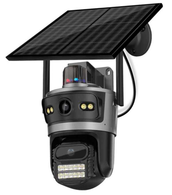 CAM-IP4MP-TQ11-AOV-4G GMB kamera 4MP(2mp+2mp) H.265 EU Solar Camera, 3.8 Inch, ICSEE App, 3.6mm,IP66