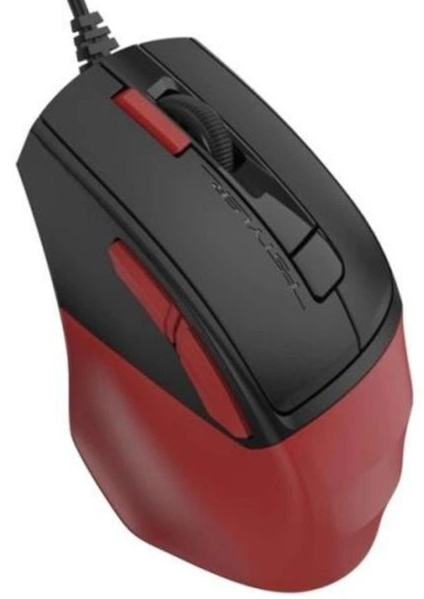 A4-FM45S AIR  A4Tech Fstyler opticki mis 125-1000Hz/1000-2400Dpi, 108mm, Silent, 7-but, USB, Red/blk