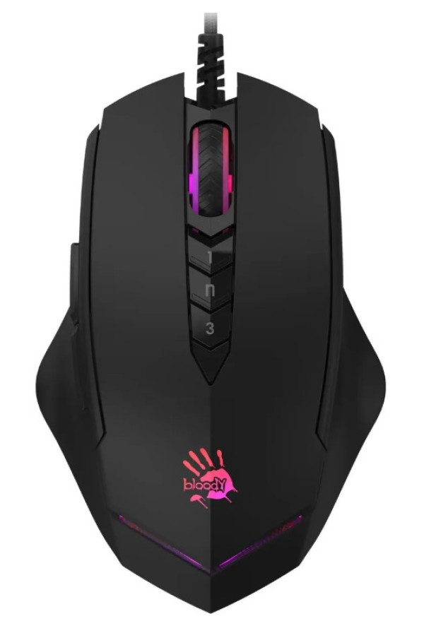 A4-V8M MAX ACTIVATED A4Tech 4-Core Bloody RGB Gejmerski opticki mis, 2000Hz/12.000Dpi, USB 123mm