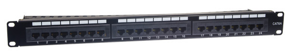 patchcord kabal panel UTP 6A, 24, organizator kablova, Rek 19in