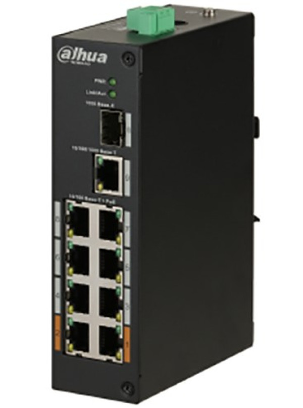 Dahua PFS3110-8ET-96-V2 Industrijski PoE 8-portni switch