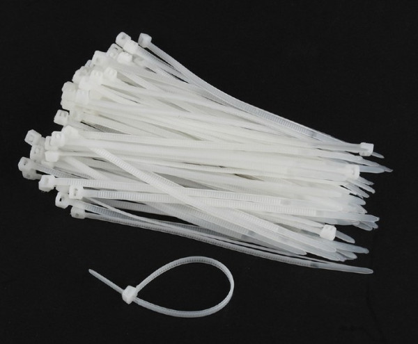 NYTFR-250x3.6-W Gembird Bela Najlonske vezice duzina 250mm sirina 3.6mm kesica 100komada